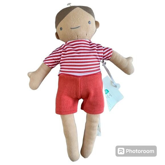 Cloud Island Plush Doll with Red Shorts 13” Plush Doll Newborn And Up - Picture 1 of 3